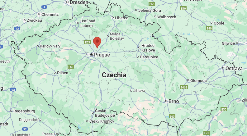 Map showing Red Bluff Lookout location